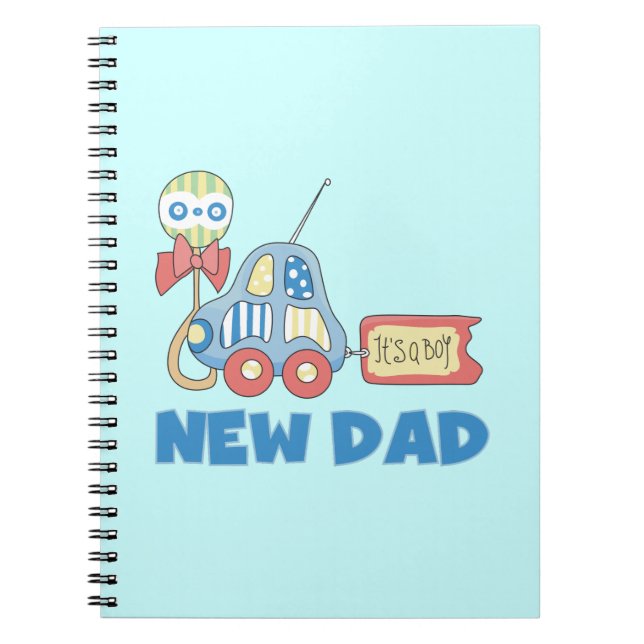 Carnet Voiture Nouveau Papa C'est un garçon Cadeaux (Devant)