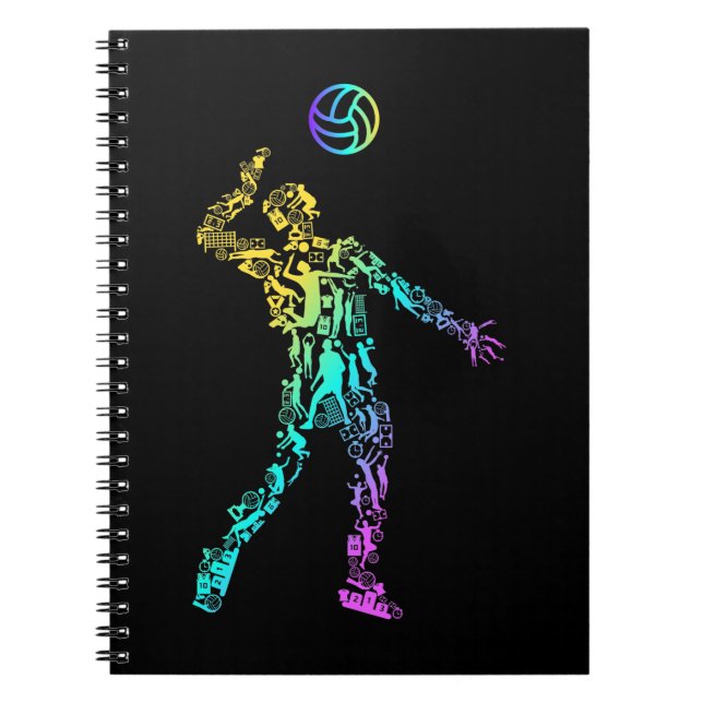 Carnet Volley-ball Sport Elements Volley-ball (Devant)