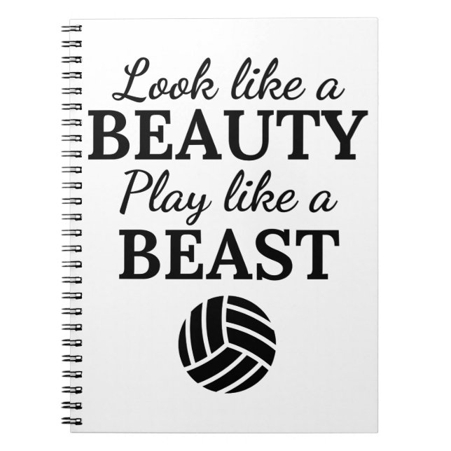 Carnet Volleyball : On dirait un jeu de beauté comme une  (Devant)