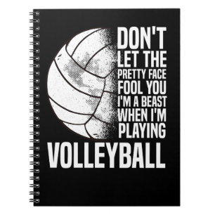 Carnet Volleyball Volleyball Joueur Girl Entraînement Spo