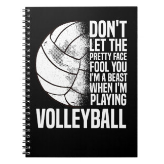 Carnet Volleyball Volleyball Joueur Girl Entraînement Spo