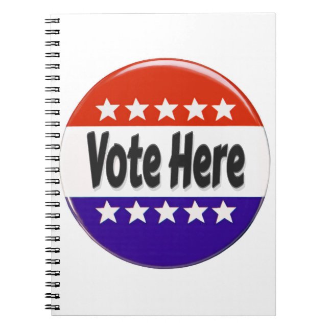 Carnet Vote ici (Devant)