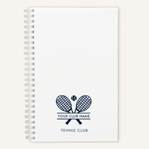 Carnet Votre Club De Tennis Nom Équipe Entraînez N'Import