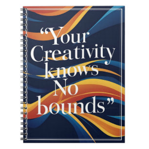 Carnet Votre Créativité Ne Connaît Aucune Frontière