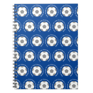 Carnet Votre équipe de football en bleu