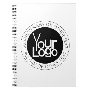 Carnet Votre logo d'entreprise et texte éditable moderne 