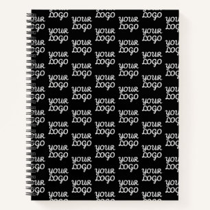 Carnet Votre logo   Motif de logo simple répétitif 