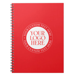 Carnet Votre logo ou autre image   Noël rouge et blanc