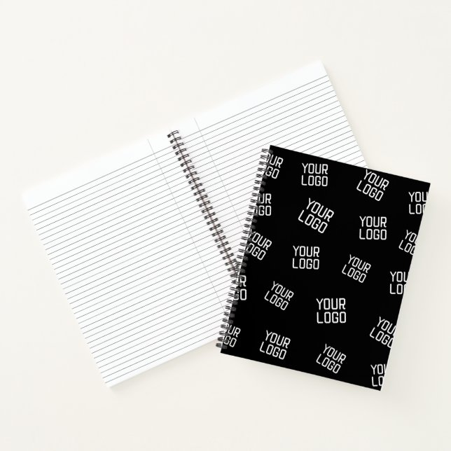 Carnet Votre logo ou image | Modèle à l'aspect aléatoire (Intérieur)