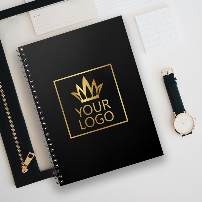 Carnet Votre logo sur un fond de couleur (Créateur téléchargé)