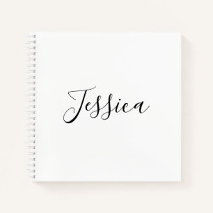 Carnet Votre nom   Script élégant