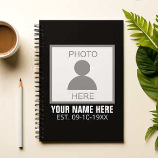 Carnet Votre photo ici Nom et âge