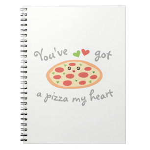 Carnet Vous avez une pizza Mon coeur mignon Amour Pun