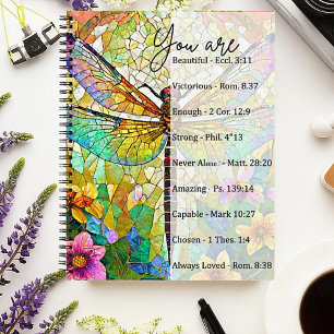 Carnet Vous êtes beau...Libellule en vitrail