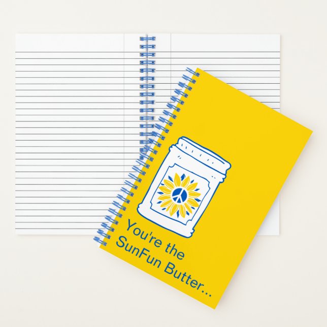 Carnet Vous êtes le Beurre SunFun à ma confiture. (À l'intérieur)