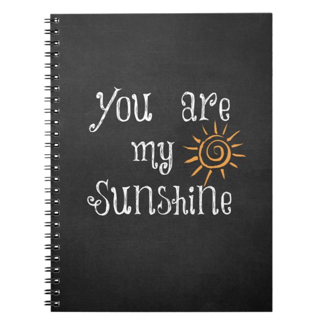 Carnet Vous êtes My Sunshine (Devant)