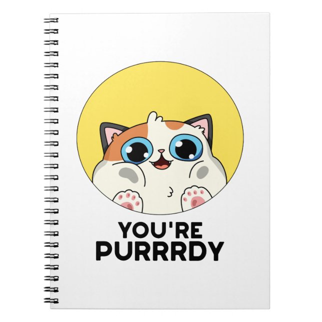 Carnet Vous êtes un chat drôle Purrrdy Pun  (Devant)