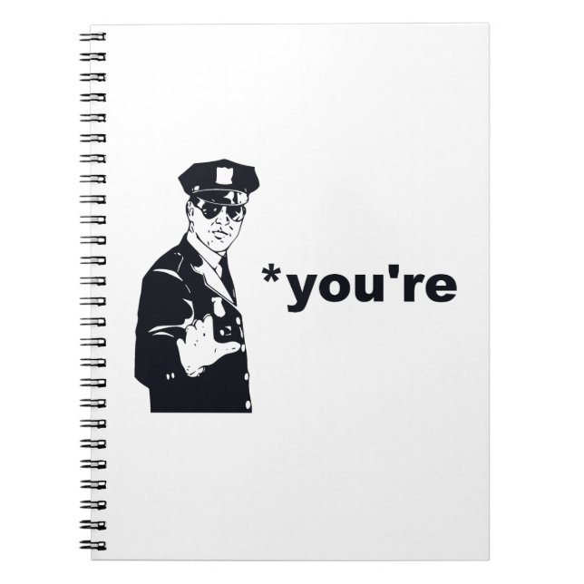 Carnet Vous êtes votre police de grammaire (Devant)