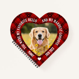 Carnet Vous étiez mon préféré Hello Pet Memorial Photo No