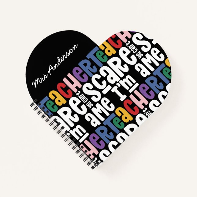 Carnet Vous ne pouvez pas me faire peur professeur typogr (Devant)