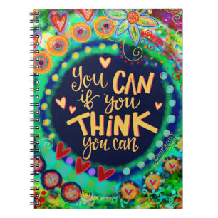 Carnet Vous Pouvez Encourager L'Inspirété Coloré