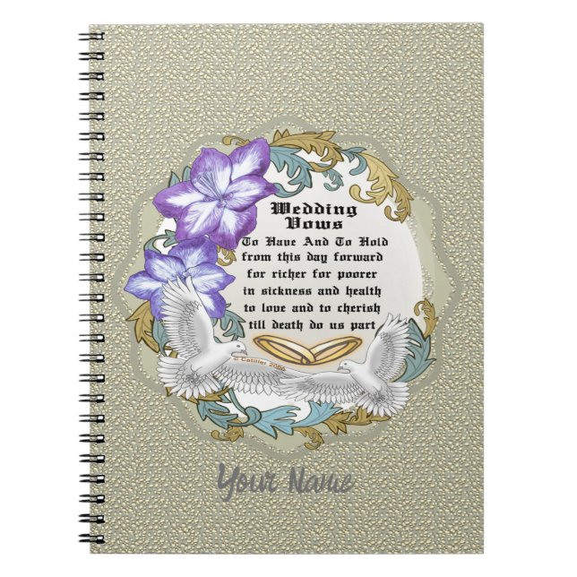 Carnet Vows mariage (Devant)