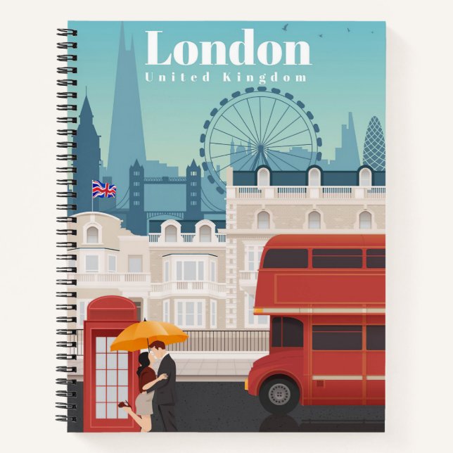 Carnet Voyage Art Voyage À Londres Angleterre (Devant)