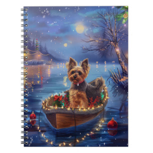 Carnet Voyage de fête de Noël du Biewer Terrier
