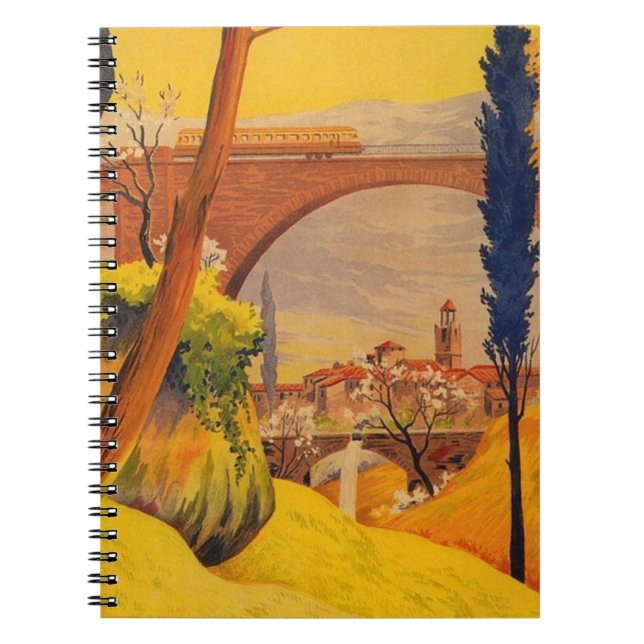 Carnet Voyage ferroviaire vintage (Devant)