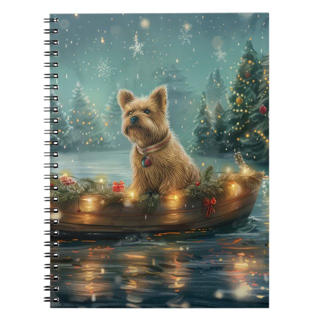 Carnet Voyage festif de Noël de Cairn Terrier (Devant)
