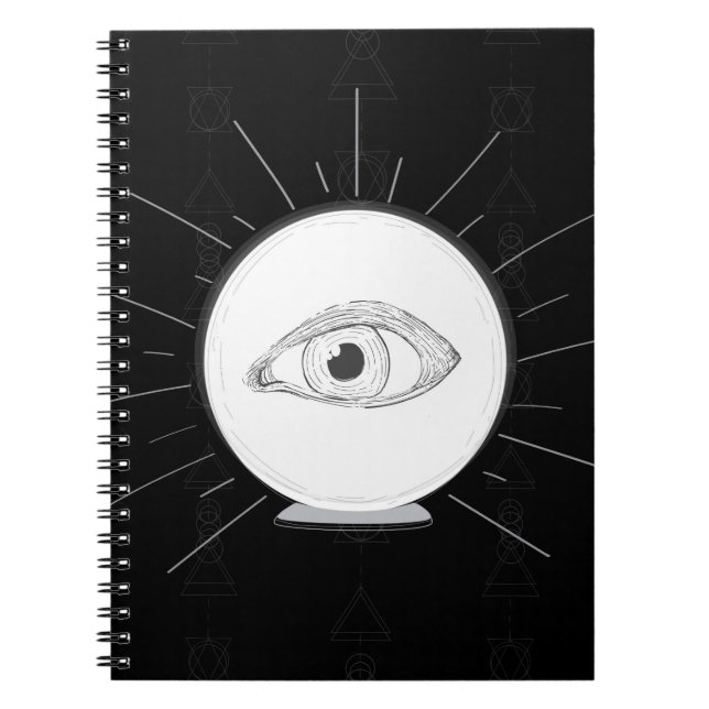 Carnet Voyant de voyant Fortune Yeux Esotérique Crystal B (Devant)