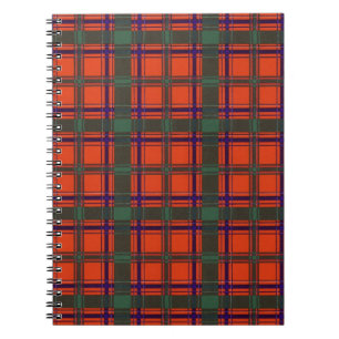 Carnet Vrai tartan écossais - Dalzell - dessiné par