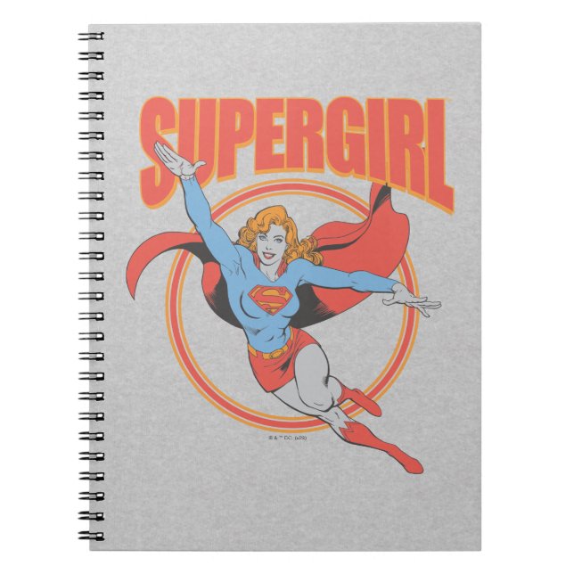 Carnet Vrai Vintage Supergirl Flying Graphic (Devant)
