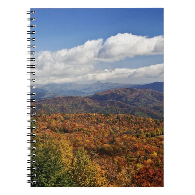 Carnet Vue automnale des montagnes du sud des Appalaches (Devant)
