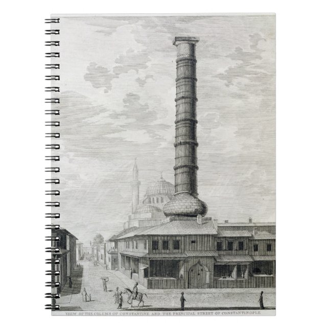 Carnet Vue de la colonne de Constantine et du Principa (Devant)