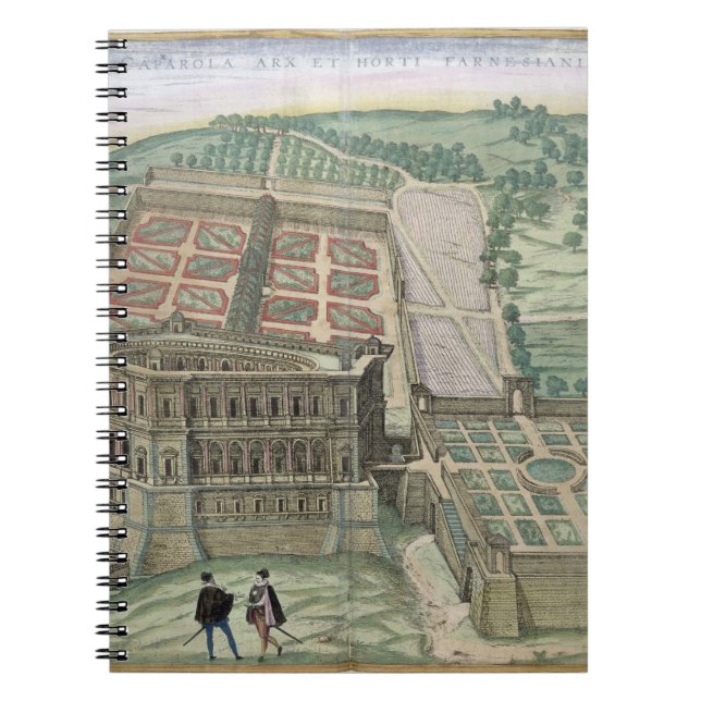 Carnet Vue de la villa Farnese et des jardins, de 'C (Devant)