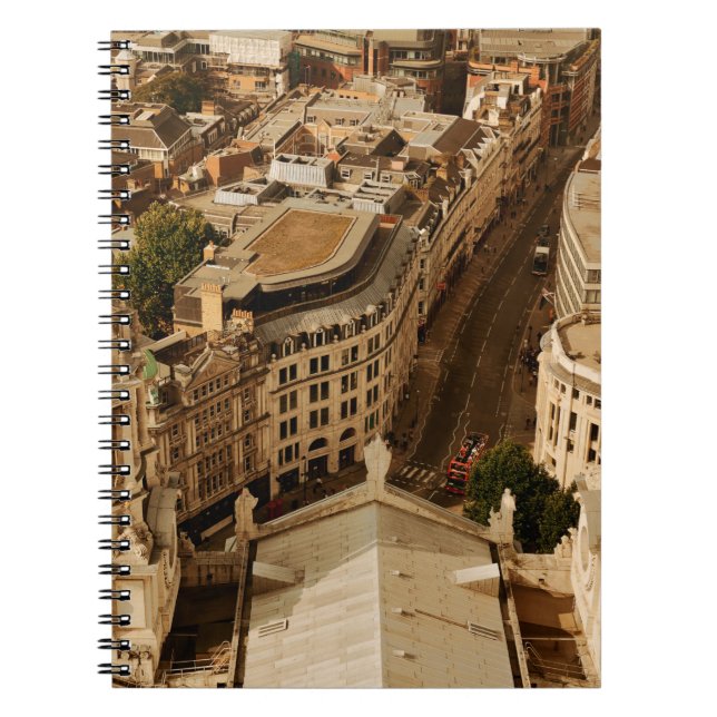 Carnet Vue panoramique sur le toit de Londres avec archit (Devant)