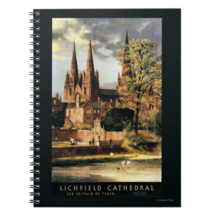 Carnet Vue sur la cathédrale de Lichfield