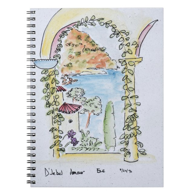 Carnet Vue sur la Méditerranée| Eze, France (Devant)