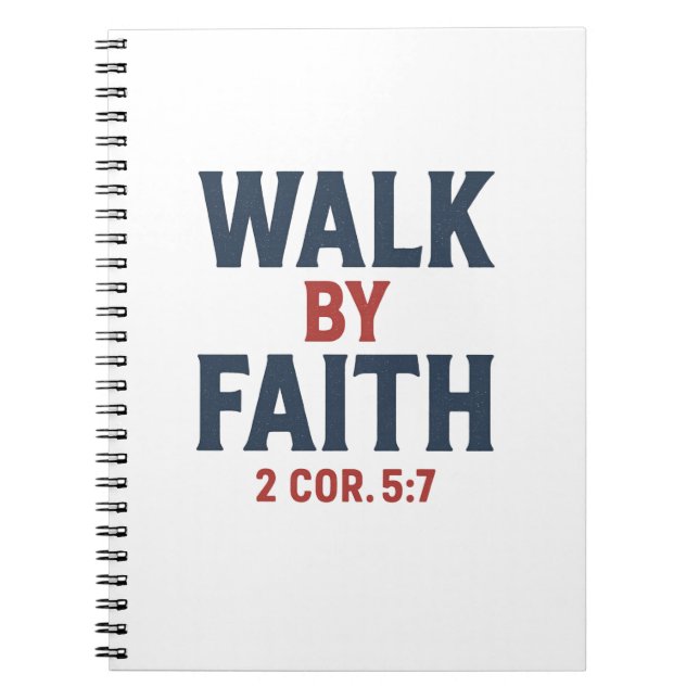 Carnet Walk by Faith 2 Cor 5:7  (Devant)