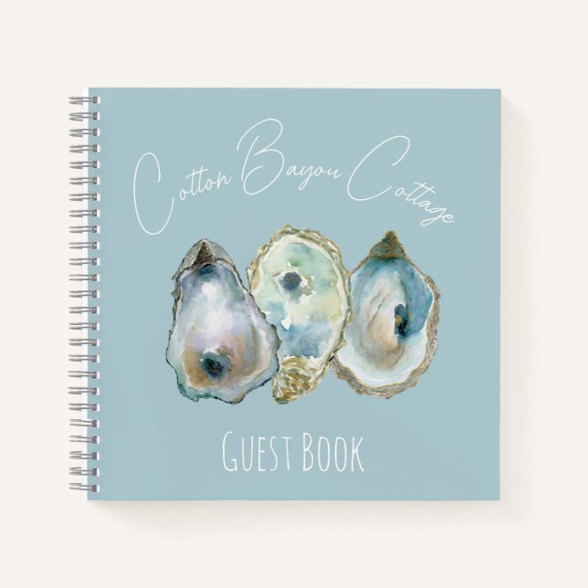 Carnet Watercolor Oyster Guest Book (Devant)