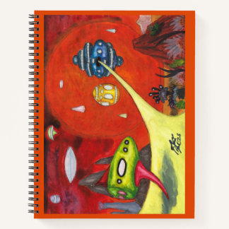 Carnet Watercolor Painting Science Fiction Dimension Art