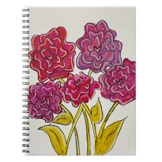 Carnet Watercolor Roses of the Heart – Floral Art Design