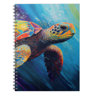 Carnet Watercolor Sea Turtle