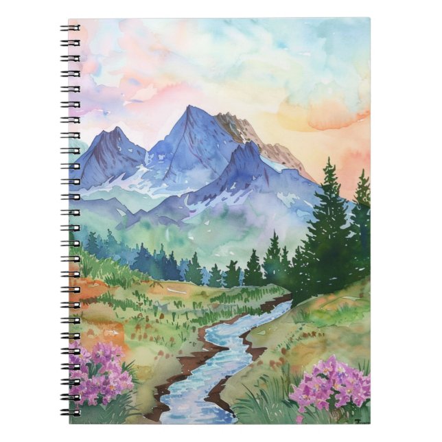 Carnet Watercolor Summer Mountain (Devant)
