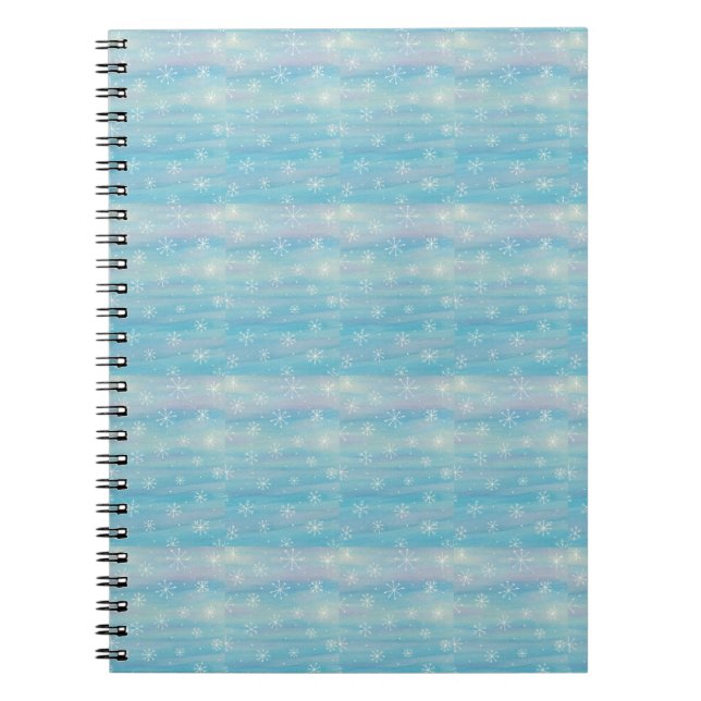 Carnet Watercolor Winter Pattern (Devant)