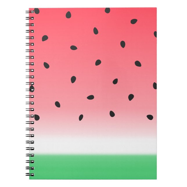 Carnet Watermelon Ombre Stripes (Devant)