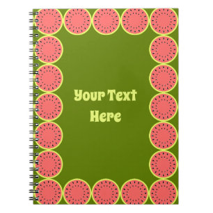 Carnet Watermelon Pink Multi Text Center