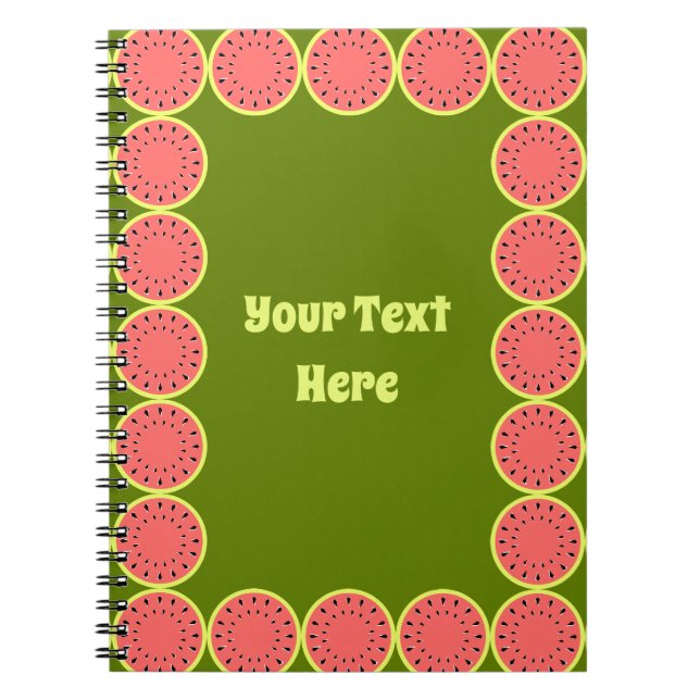 Carnet Watermelon Pink Multi Text Center (Devant)