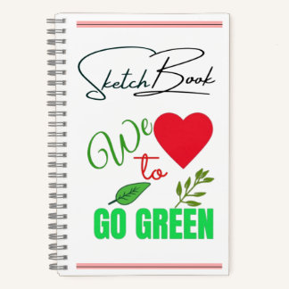 Carnet We Love to Go Green Eco-Friendly Sketchbook